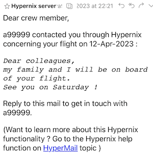 Hypernix HyperMail BCC mail