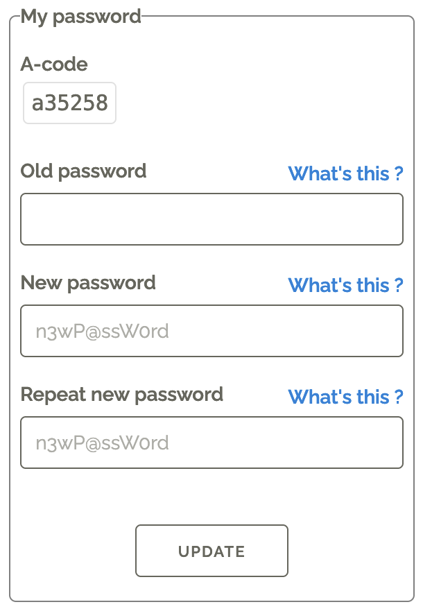 my password