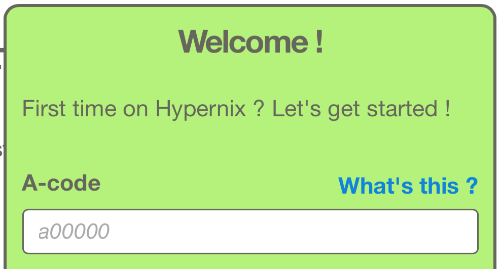 Hypernix app enter a-number