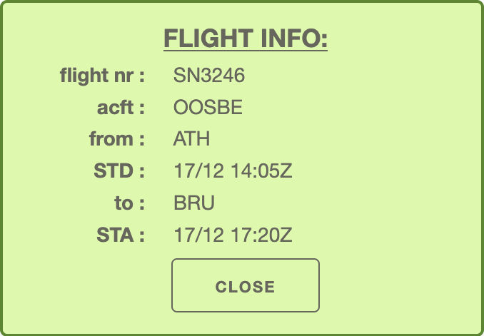 flight info